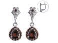Серьги, серебро 925, гранат 003 01 21spk2-00438 2009 г инфо 3780w.