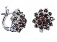 Серьги, серебро 925, гранат 003 01 21sk-00631 2009 г инфо 3785w.