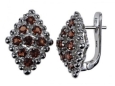 Серьги, серебро 925, гранат 003 01 21spk-00139 2010 г инфо 3787w.