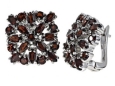 Серьги, серебро 925, гранат 002 01 21spk-00049 2009 г инфо 3794w.