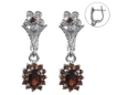 Серьги, серебро 925, гранат 003 01 21spk2-00488 2010 г инфо 3801w.