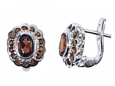 Серьги, серебро 925, гранат 003 01 21sk-00115 2010 г инфо 3807w.
