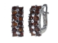 Серьги, серебро 925, гранат 003 01 21sk-00079 2010 г инфо 3810w.