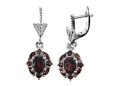 Серьги, серебро 925, гранат 003 01 21sk-00160 2010 г инфо 3826w.