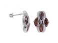 Серьги, серебро 925, гранат синт 004 01 21sk-00516 2009 г инфо 3828w.