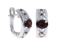 Серьги, серебро 925, гранат 003 01 21sk-00554 2010 г инфо 3836w.