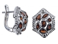 Серьги, серебро 925, гранат 003 01 21sk-00092 2010 г инфо 3851w.