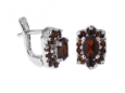 Серьги, серебро 925, гранат 003 01 21spk-00431 2009 г инфо 3865w.