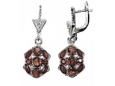 Серьги, серебро 925, гранат 003 01 21sk-00165 2010 г инфо 3869w.