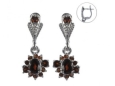 Серьги, серебро 925, гранат 003 01 21spk1-00446 2010 г инфо 3872w.