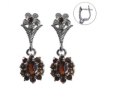 Серьги, серебро 925, гранат 003 01 21spk2-00489 2010 г инфо 3875w.