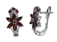 Серьги, серебро 925, гранат 008 01 21-02964 2010 г инфо 3879w.