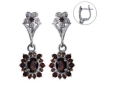 Серьги, серебро 925, гранат 003 01 21spk2-00484 2010 г инфо 3887w.