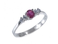 Кольцо, серебро 925, рубин синт,циркон 8А 002 02 21ksp-00219 2010 г инфо 4310w.