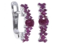 Серьги, серебро 925, рубин DC 003 01 21sk-00628 2009 г инфо 4561w.