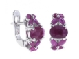 Серьги, серебро 925, рубин 003 01 21sk-00577 2010 г инфо 4564w.