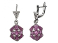 Серьги, серебро 925, рубин DC 003 01 21sk-00162 2010 г инфо 4585w.