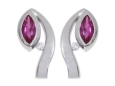 Серьги, серебро 925, рубин синт,циркон 006 01 21sk-00444 2009 г инфо 4595w.