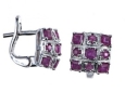 Серьги, серебро 925, рубин DC 003 01 21spk-00120 2010 г инфо 4602w.