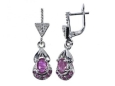 Серьги, серебро 925, рубин DC 003 01 21sk-00085 2010 г инфо 4610w.