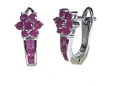 Серьги, серебро 925, рубин DC 008 01 21-02967 2010 г инфо 4613w.