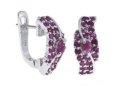 Серьги, серебро 925, рубин 003 01 21sk-00587 2010 г инфо 4650w.