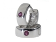 Серьги, серебро 925, рубин синт 002 01 21-02457 2010 г инфо 4665w.