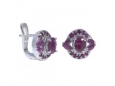 Серьги, серебро 925, рубин DC 003 01 21spk-00442 2009 г инфо 4672w.