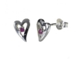 Серьги, серебро 925, рубин синт 004 01 21-02486 2010 г инфо 4686w.