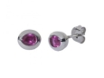 Серьги, серебро 925, рубин синт 002 01 21-02397 2010 г инфо 4689w.