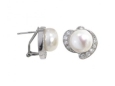 Серьги, серебро 925 жемч синт, циркон 008 01 21sp-00163 2010 г инфо 4760w.
