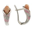 Серьги с синтетическим жемчугом и фианитом R2A5WPAT56 2010 г инфо 4812w.