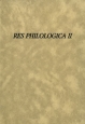 Res Philologica II Антология Букинистическое издание Сохранность: Хорошая Издательство: Петрополис, 2001 г Твердый переплет, 376 стр ISBN 5-94656-016-6 Тираж: 1000 экз Формат: 60x90/16 (~145х217 мм) инфо 4101y.